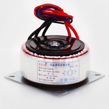 80W Toroidal and Stabilizer Transformer from 220V to 110V Output Voltage for Precision Instruments